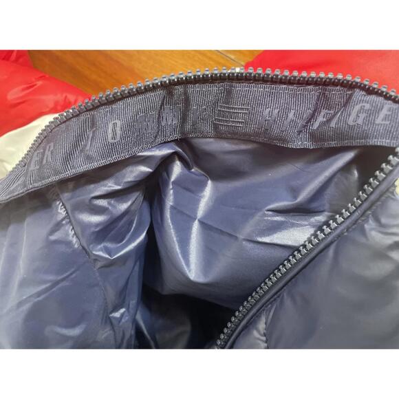 Tommy Hilfiger Coat Women's Large Unisex Striped Puffer Ski - Picture 9 of 9